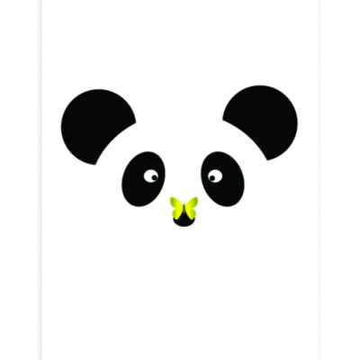 Placa Decorativa Panda - Mod.03